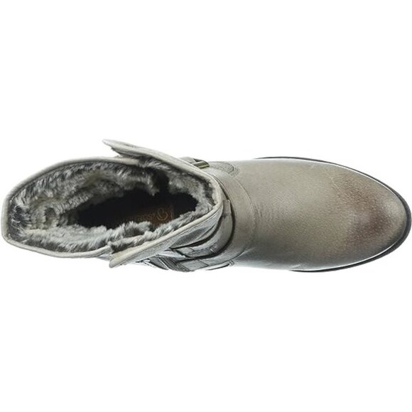 NWOT Baretraps taupe khaki tan faux fur lined leather boots, 10 - Picture 6 of 13